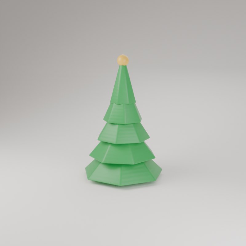 Árvore de Natal de mesa impresso em 3D