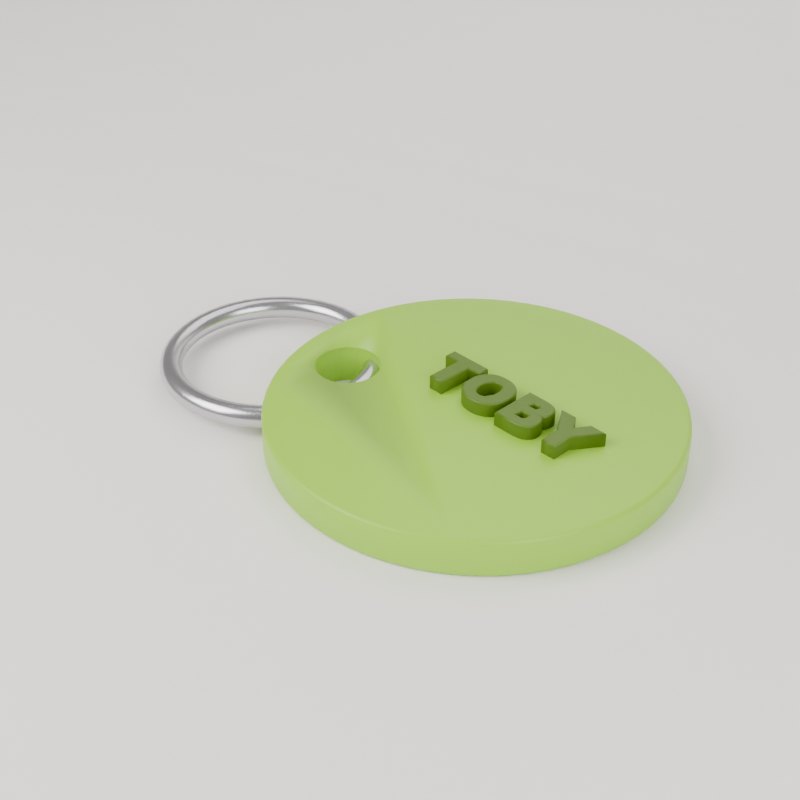 Tag de identificação para pet impresso em 3D
