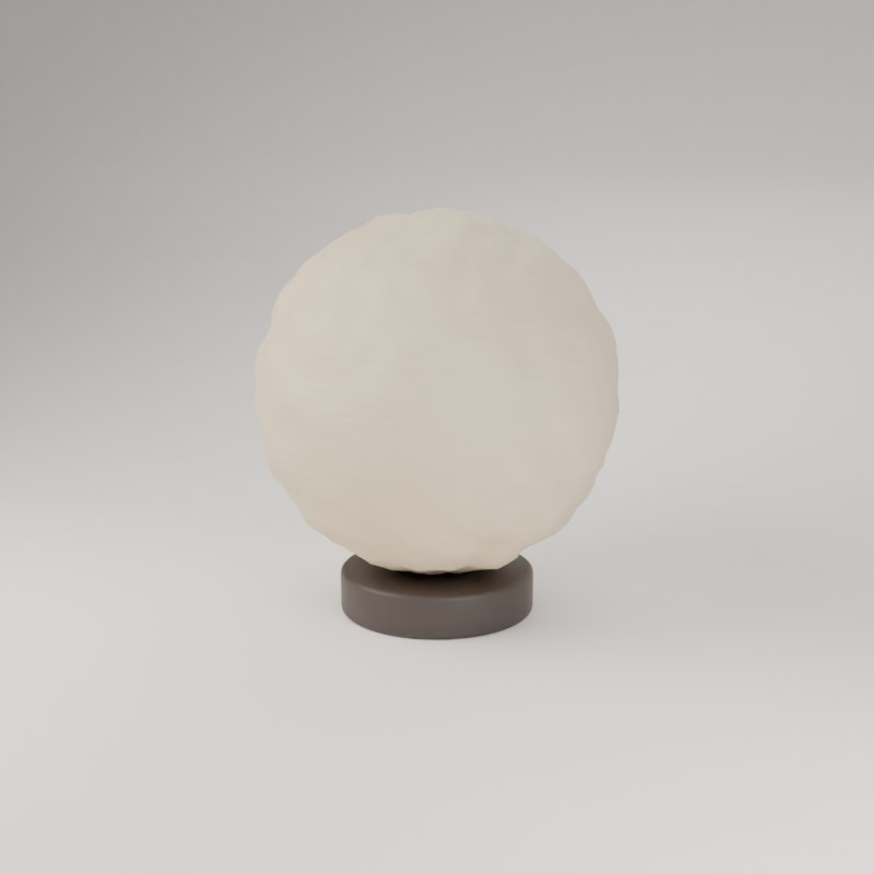 Escultura geométrica urso impresso em 3D