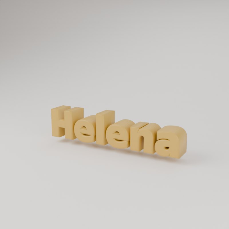 Letreiro com nome para parede impresso em 3D