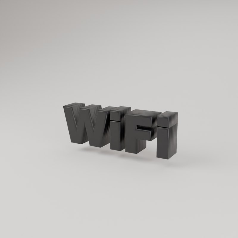 Placa QR Code Wi-Fi impresso em 3D