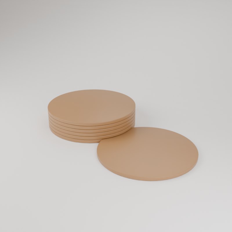 Kit 6 porta-copos impresso em 3D
