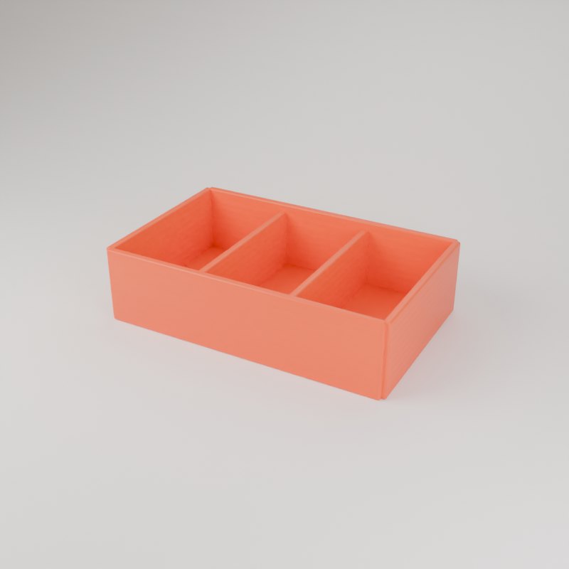 Porta-guardanapo ondulado impresso em 3D