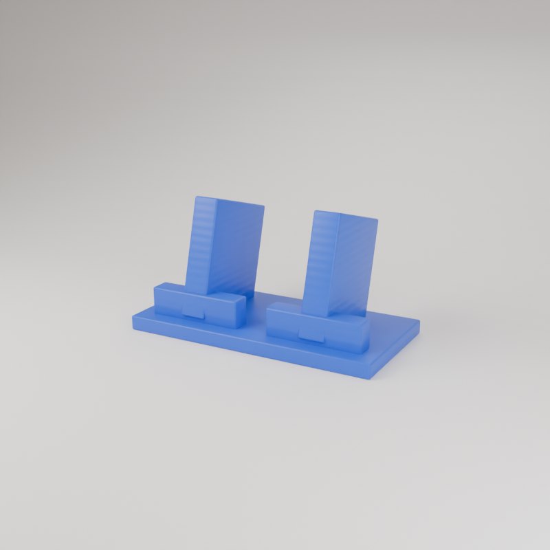 Suporte duplo para controle impresso em 3D