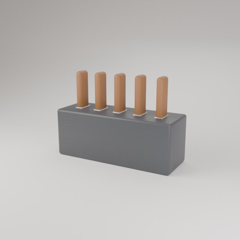 Suporte para facas de churrasco impresso em 3D